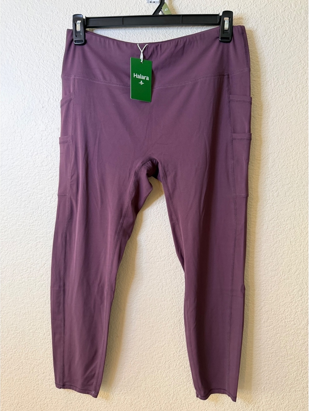 Halara XL 7/8 Plum Legging Side Pockets